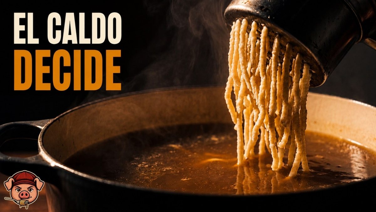 Plato de passatelli in brodo en cerámica caliente, con el caldo limpio y parmesano rallado