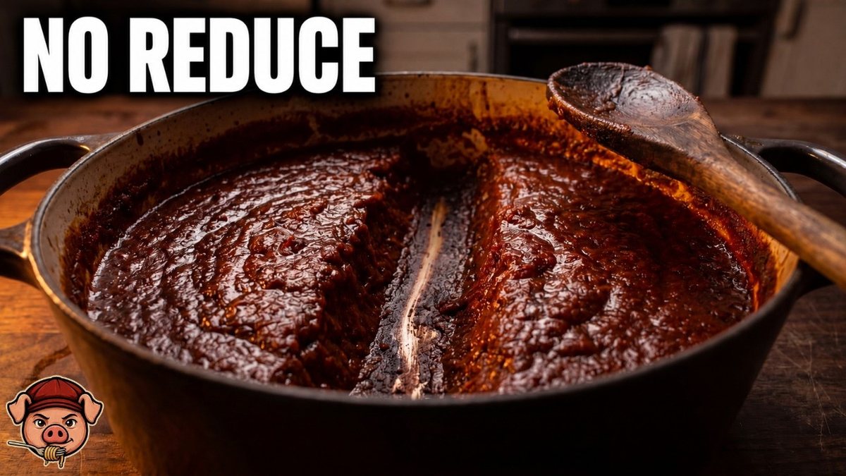 Cazuela de ragù reducido y denso, la textura que explica por qué el ragù sabe plano cuando aún tiene agua