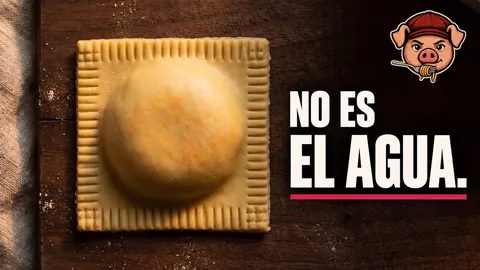 Ravioli de calabaza cerrados sin aire y cocidos enteros, el ejemplo de por qué se abren los ravioli al cocerlos
