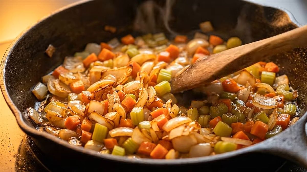 El sofrito es el primer sitio donde se arruina: fotograma del vídeo de El Cuchinero Pastas