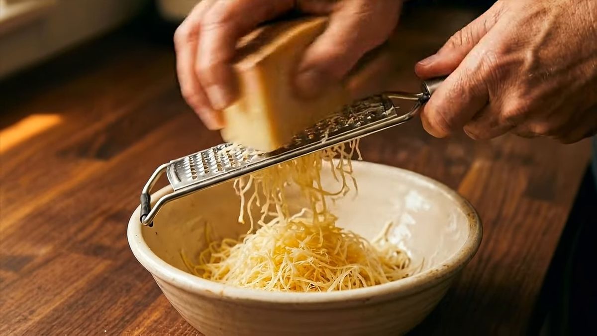 El rallado fino no es estética: es tiempo: fotograma del vídeo de El Cuchinero Pastas
