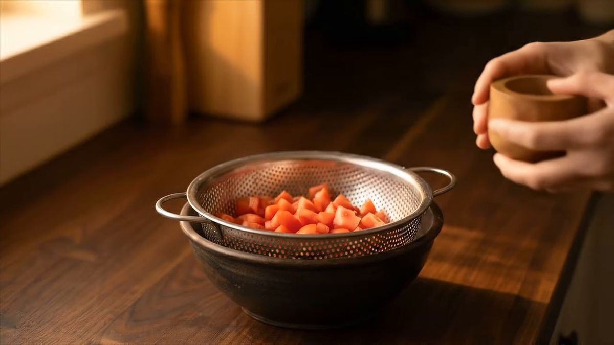 Quince minutos de colador: el agua sale antes: fotograma del vídeo de El Cuchinero Pastas