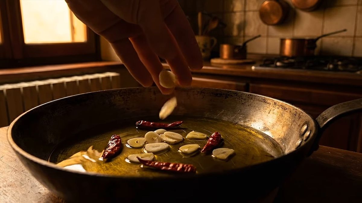 El picante no se añade: se infusiona: fotograma del vídeo de El Cuchinero Pastas