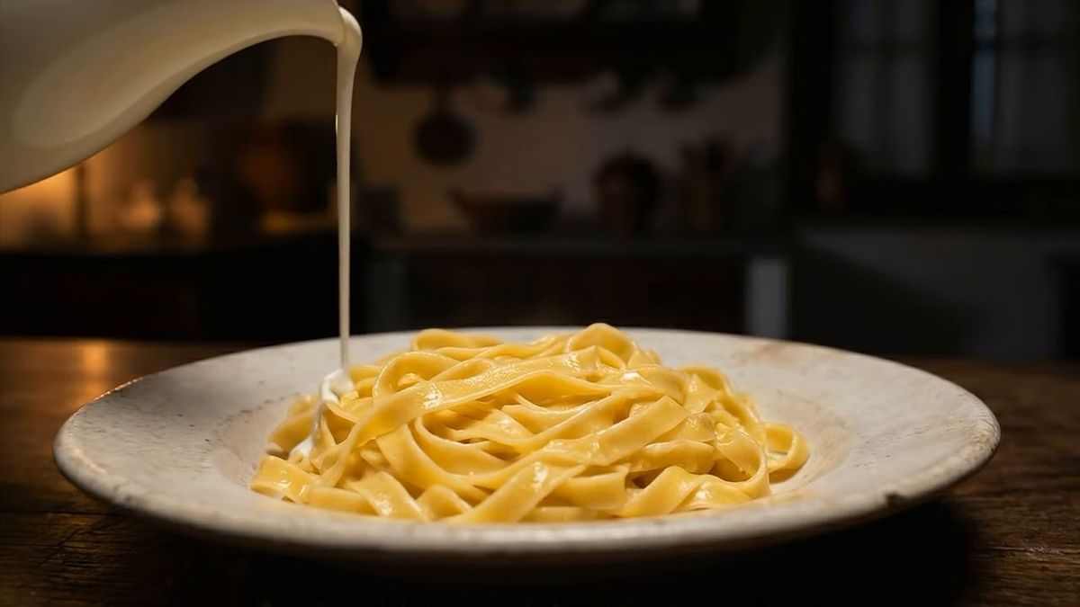 Por qué apareció la nata: fotograma del vídeo de El Cuchinero Pastas