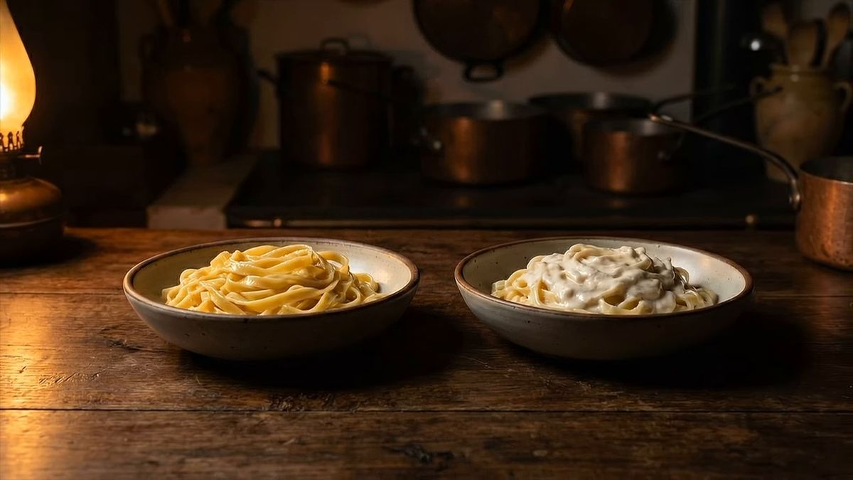Qué gana el plato cuando quitas la nata: fotograma del vídeo de El Cuchinero Pastas