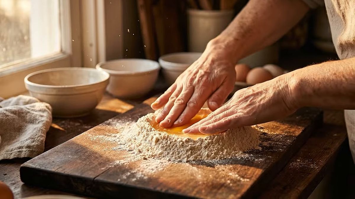El huevo, no el ancho, es lo que agarra: fotograma del vídeo de El Cuchinero Pastas