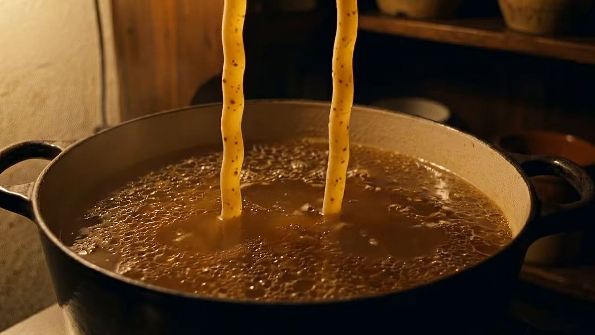 Cuándo están listos y por qué el caldo no se tira: fotograma del vídeo de El Cuchinero Pastas