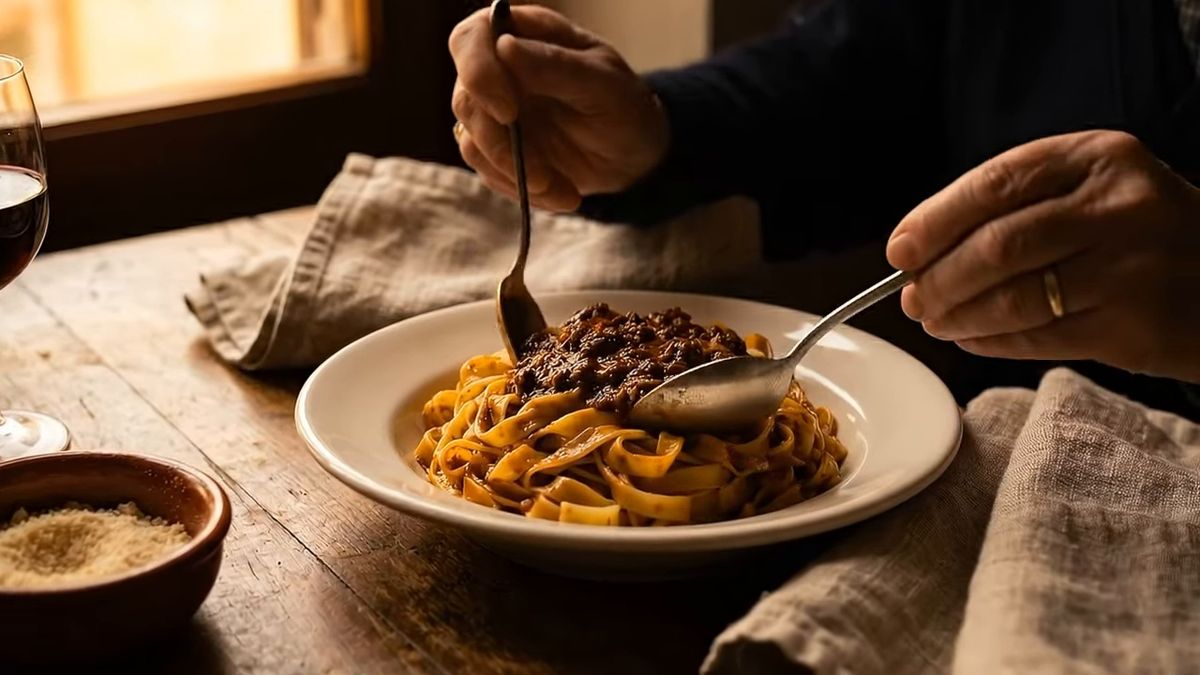 Y después, no la ahogues con prisas: fotograma del vídeo de El Cuchinero Pastas