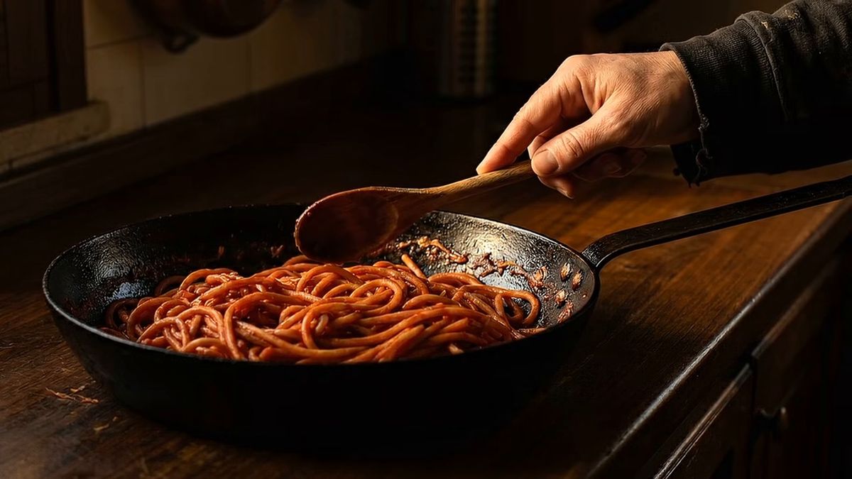 Caoba o negro: costra o ceniza: fotograma del vídeo de El Cuchinero Pastas