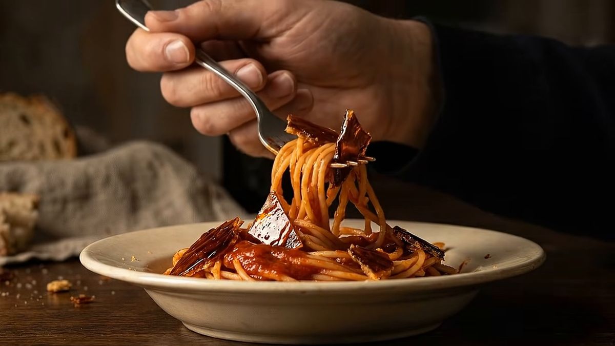 Qué llega al plato: fotograma del vídeo de El Cuchinero Pastas