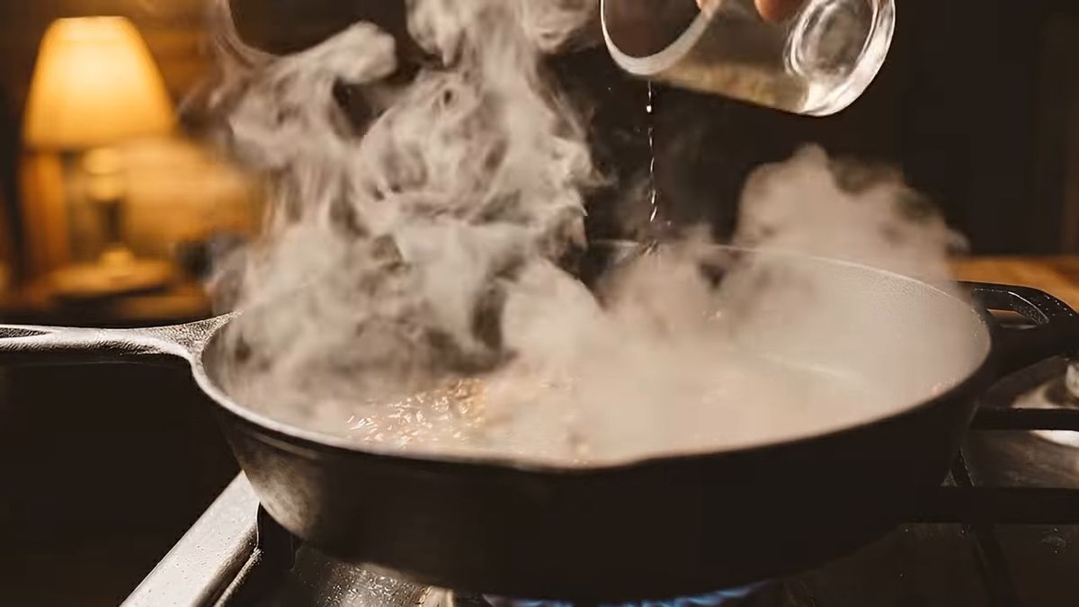 El vino blanco es opcional: fotograma del vídeo de El Cuchinero Pastas