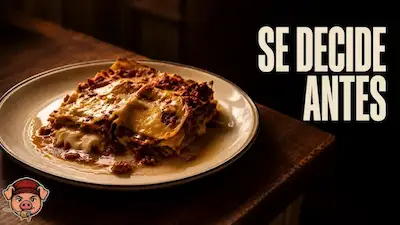 Miniatura del vídeo: Se decide antes — lasaña